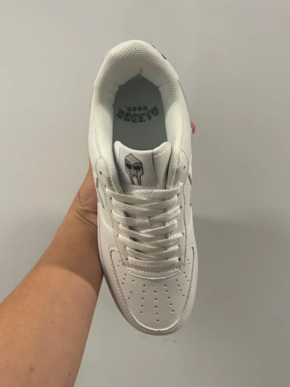 A Bathing Ape X MF DOOM White Sneakers New